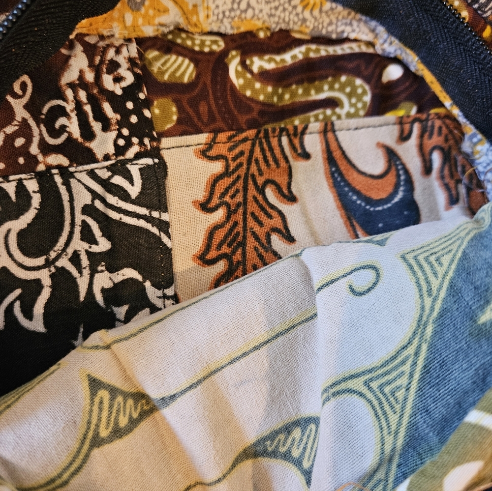 Boho Festival Patchwork Backpack Multicolor Fabric - image 7